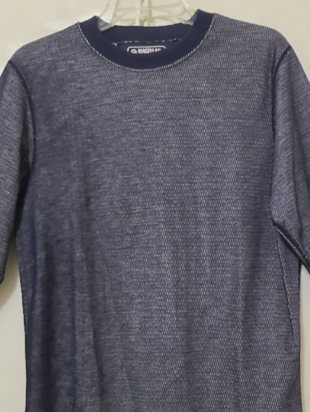 Magellan Outdoors Men's Navy Blue Thermal Base Layer Long Sleeve Shirt - Size L
